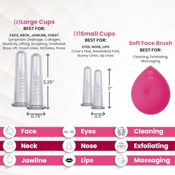 LURE Essentials Glam Facial Cupping Set for Radiant Skin