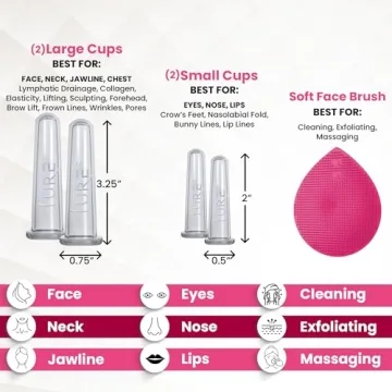 LURE Essentials Glam Facial Cupping Set for Radiant Skin