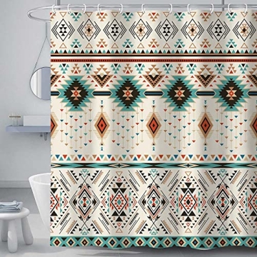 Stylish Aztec Shower Curtain Set for Your Bathroom
