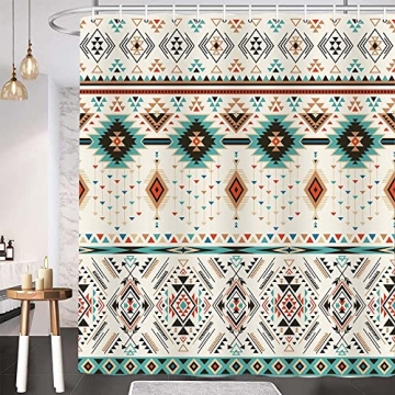 Stylish Aztec Shower Curtain Set for Your Bathroom