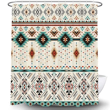 Stylish Aztec Shower Curtain Set for Your Bathroom