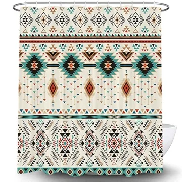 Stylish Aztec Shower Curtain Set for Your Bathroom