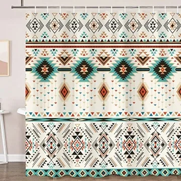Stylish Aztec Shower Curtain Set for Your Bathroom