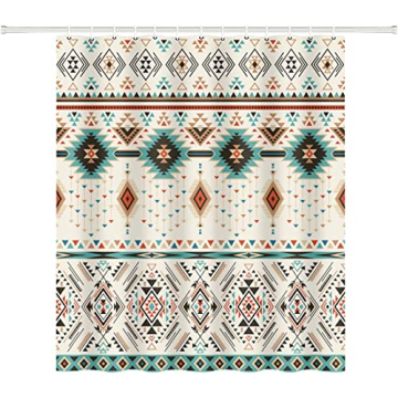 Stylish Aztec Shower Curtain Set for Your Bathroom