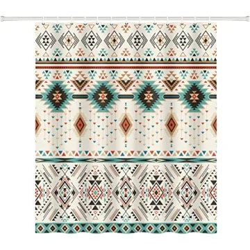 Stylish Aztec Shower Curtain Set for Your Bathroom