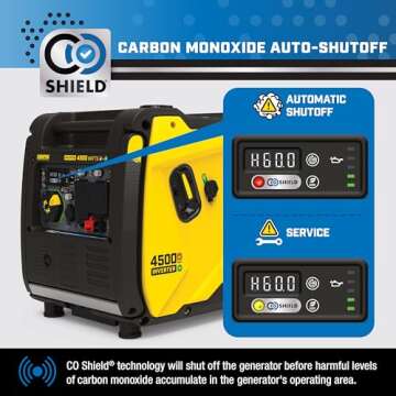 Champion Power Equipment 4500-Watt Electric Start Dual Fuel RV Ready Portable Inverter Generator with Quiet Technology and CO Shield
