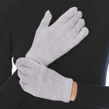 Merino Wool Glove Liner - Warm Base Layer - Ski Liner Glove - 3 Season Wear - Multiple Colors and Sizes