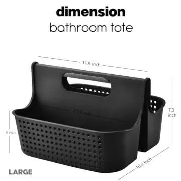 ALINK Portable Plastic Shower Caddy Basket, Large Cleaning Supply Tool Caddy Organizer Storage Tote ...