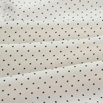 Joteisy Women’s V Neck Short Sleeves Tie Back Ruffled High Low Hem Maxi Dress (L, White Dot)