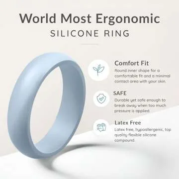 ThunderFit Women’s Silicone Engagement Rings for Active Lifestyles