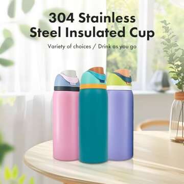 32oz Insulated Travel Mug - Colorful Hydration on the Go