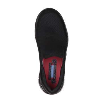 Skechers Men's Flex Advantage Slip Resistant Sr Mcallen Slip on Work Shoe, Black, 14 Wide
