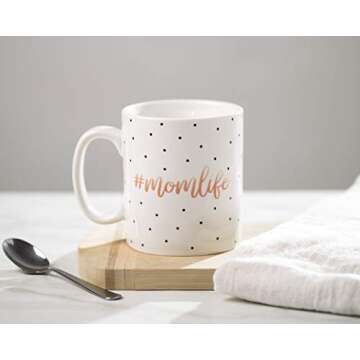 Little Pear Mom Life Mug, Ceramic Coffee Cup, Ideal Gift for New and Expecting Moms, Dishwasher Safe...