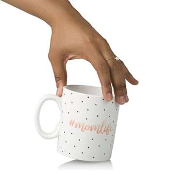 Little Pear Mom Life Mug, Ceramic Coffee Cup, Ideal Gift for New and Expecting Moms, Dishwasher Safe and Microwave Safe, 13oz