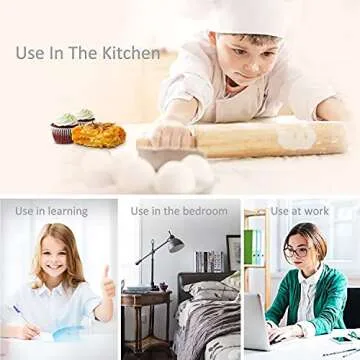 DQDEDIAN Cube Timer for Kitchen and Study with Gravity Flip