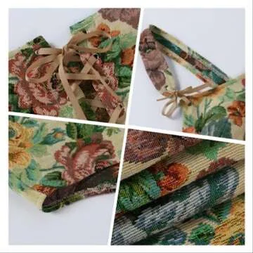 CONCINEROS Women's Summer Vintage Floral Renaissance Corset Top for Women Y2k Tops Sleeveless Drawstring Crop Top