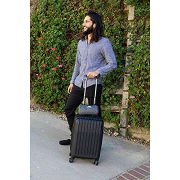 BlueHills Ultra Compact Travel Blanket Pillow in Portable Bag Case Soft 70 X 56 with Strap Backpack Clip Premium Cozy Soft Compact Pack Large Blanket for Airplane Flight Layover Grey - Gray C002