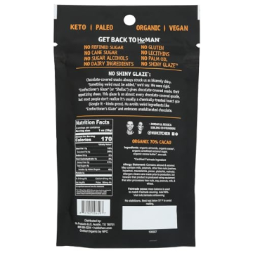 Premium HU KITCHEN Dark Chocolate Covered Almonds 4 OZ