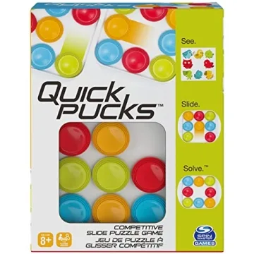 Spin Master Games Quick Pucks: Brain-Boosting Family Fun for Ages 8+