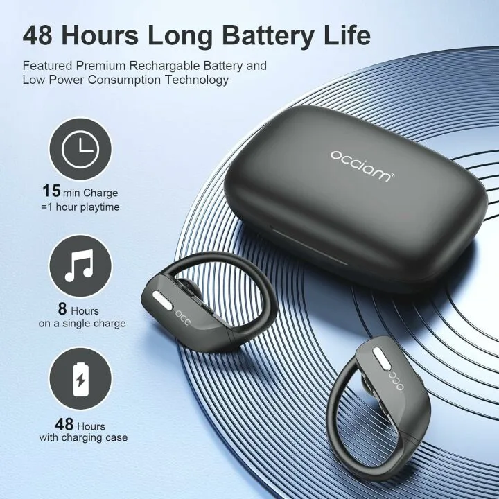 Occiam Bluetooth Earbuds with 48H Playtime, Waterproof