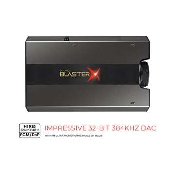 Sound BlasterX G6 Gaming DAC with 7.1 Surround Sound