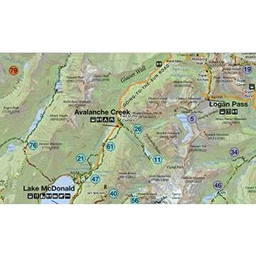 Day Hikes of Glacier National Park Map Guide