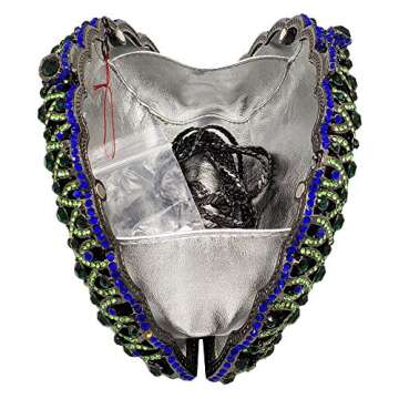 Stunning Boutique De FGG Peacock Evening Bag Women