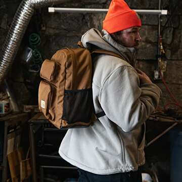 Carhartt 27L Single-Compartment Backpack - Durable & Tech-Ready