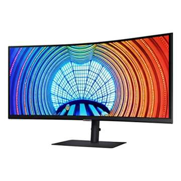 SAMSUNG Business S65UA Series 34 Inch Curved WQHD 3440x1440 Computer Monitor, HDR10, 100 Hz, USB-C, ...