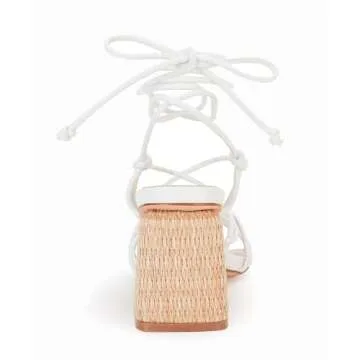 PiePieBuy Women's Stylish Lace Up Chunky Heel Sandals