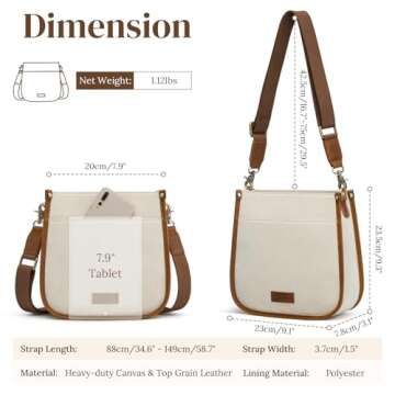 S-ZONE Crossbody Bags for Women Stylish & Versatile