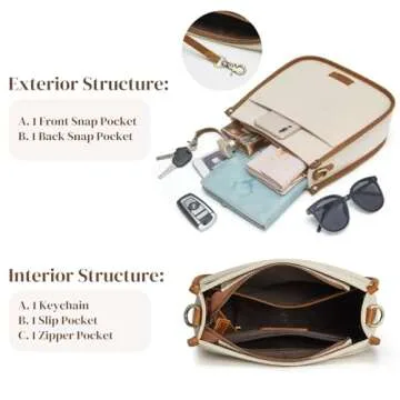 S-ZONE Crossbody Bags for Women Stylish & Versatile