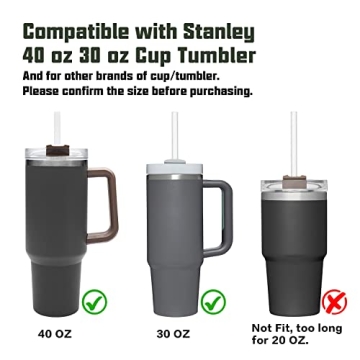 Replacement Straw Set for Stanley Tumblers, 6 Pack