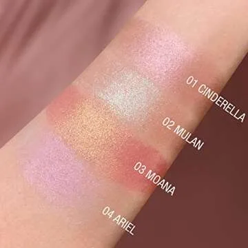 TINTARK Chubby Cream Highlighter Stick for Face, Glitter Eyeshadow Makeup, Highlight Stick, Face Highlighters & Luminizers, Light Pink Peach Shimmer