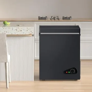 TABU 5.0 Cubic Feet Chest Freezer - Quiet, Compact, Adjustable Thermostat