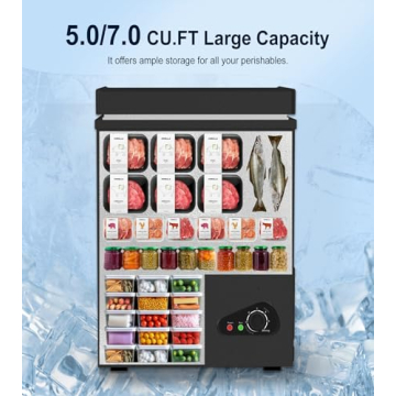 TABU Compact 5.0 Cu.Ft. Chest Freezer with Removable Basket