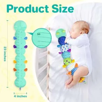 KMUYSL Baby Toys 0-6 6-12 Months, Sensory Music Animal Stuffed Toy for 0 1 2 3 4 5 6+ Months, Plush Toy with Crinkle and Rattles for Infant Newborn, Tummy Time Toys Gifts for 0-3-6-12 Month