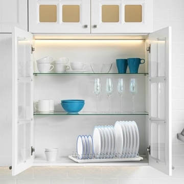 Stainless Steel Plate Drying Rack with Drainboard