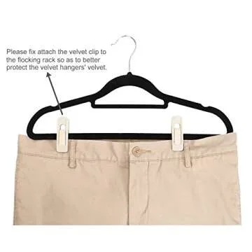 Corodo Velvet Hanger Clips - Space-Saving Closet Solution