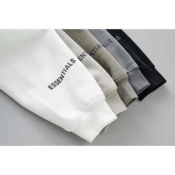 Medbyliv Men's Hip Hop Hoodie Letter Hoodies Casual Sweatshirt Pullover Sportswear Tracksuit With Pocket