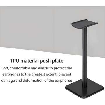 Headphone Stand, Universal Aluminum Metal Holder for AirPods Max, HyperX Cloud II, Xbox One, Turtle ...