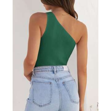 ZESICA One Shoulder Tank - Stylish Summer Essential