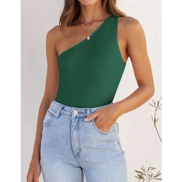 ZESICA One Shoulder Tank - Stylish Summer Essential