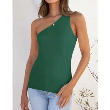 ZESICA One Shoulder Tank - Stylish Summer Essential