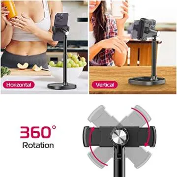 Adjustable ULANZI Cell Phone Stand with 360° Rotation