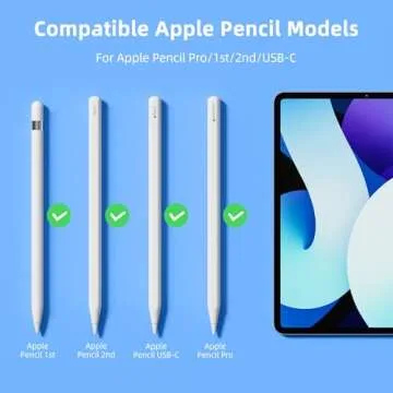 Inesore for Apple Pencil Tips Replacement Accessories,Compatible with Apple Pencil Pro/2nd Gen/1st Gen/USB-C (8 Pack)