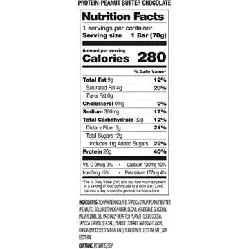 Probar Peanut Butter Chocolate Protein Bar - 15g Protein