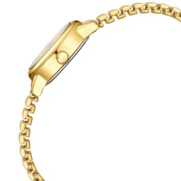 Diaofendi Petite Women's Easy Reader Watch, Analog Women Watch with Stainless Steel Expansion Band, ...