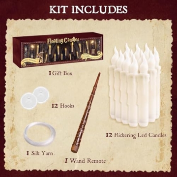 Floating Candles with Wand - Enchanting Holiday Decor