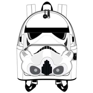 Loungefly Star Wars Stormtrooper Lenticular Mini Backpack Standard